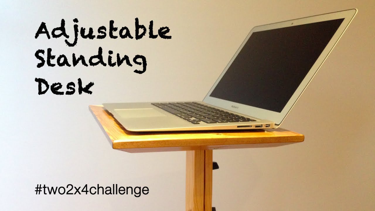 standing desk for laptops - two 2x4 challenge from the