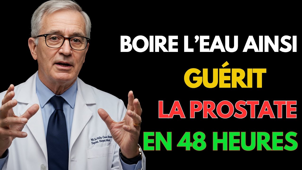 Buvez de l’eau COMME ÇA pour réduire votre prostate (et arrêter les fuites urinaires) après 50 ans