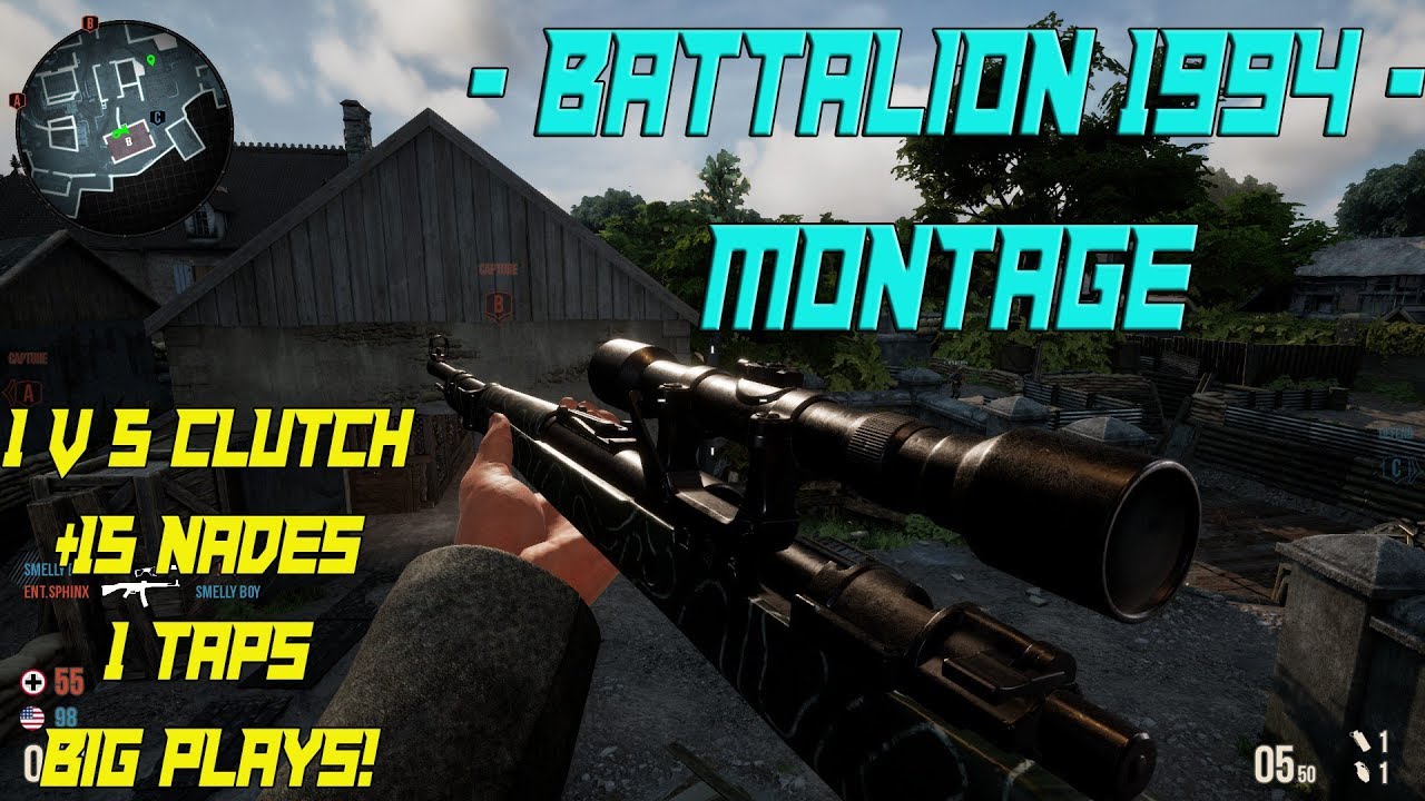 BATTALION 1944 MONTAGE!! HITTING SICK SHOTS AND CLUTCHING! Will I go pro??