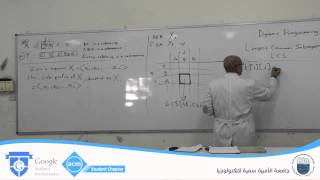Lecture 18 Dynamic Programming - Longest common sub sequence (Arabic), Dr. Ghassan Shobaki @ PSUT