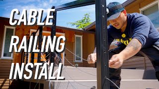 Build Update: Installing Cable Rail || Dr Decks