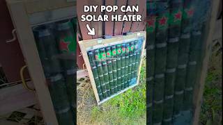 Awesome DIY Pop Can Solar Heater for Greenhouse – #shorts #solarenergy