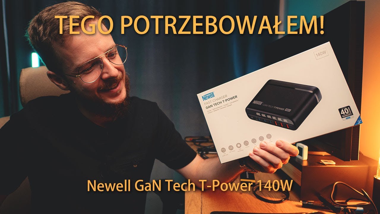 Jedna Ładowarka GaN 6 portów USB! Newell GaN Tech T-Power 140W