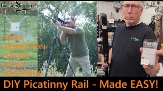 EASY Picatinny Rail Upgrade for Factory Synthetic Stocks  | Tikka, Savage, Remington, Browning, Howa
