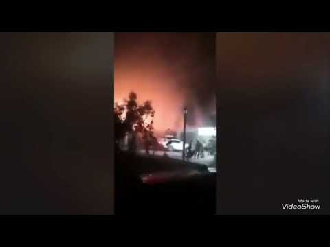 لحظة وقوع الحريق في مستشفى في العراق/لحظة  حريق مستشفى الخطيب في بغداد/فيديو مرعب وانفجارالاوكسجين💔