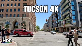 Downtown Tucson & Historic 4th St Afternoon Spring Drive 4K