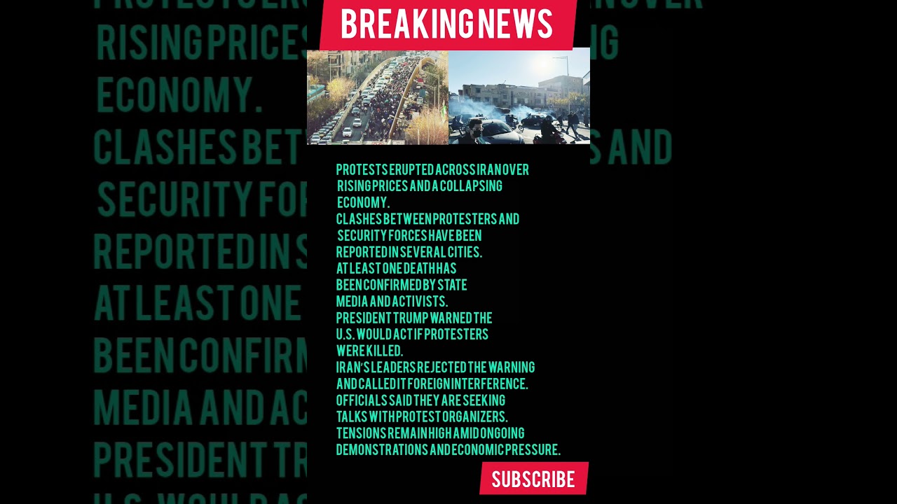 “Iran Protests Escalate: Trump Warns ‘U.S. Ready to Act’ | Latest Update 2026”