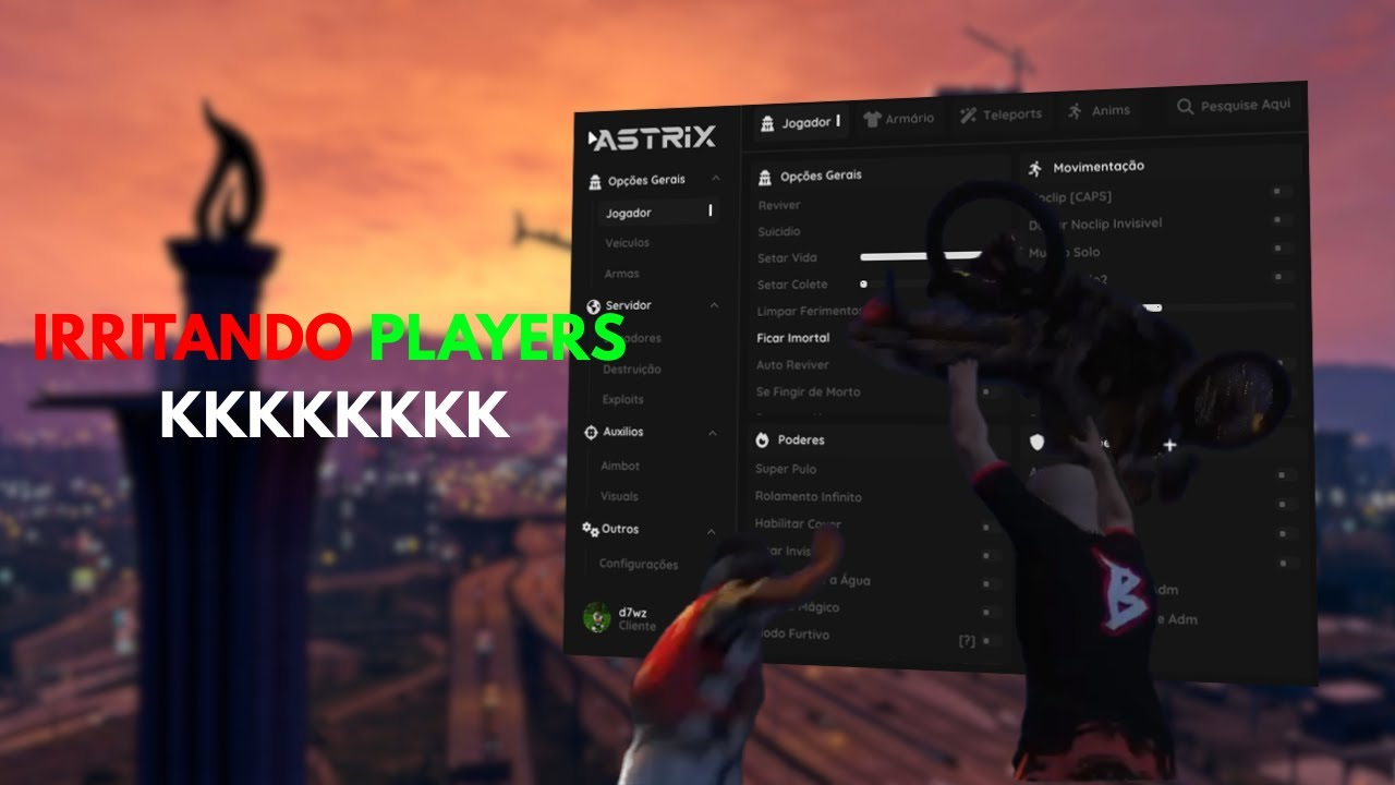 ZOANDO OS PLAYERS NA BERLIM RP KKKKKKKK 🔥🤣 | ASTRIX MENU (descrição)