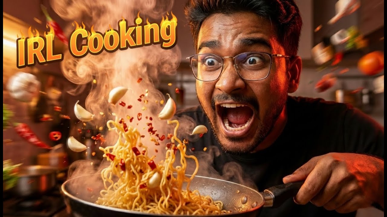 🔴 IRL Cooking Live | Making Spicy Chilli Garlic Maggi 🌶️🍜 - YouTube