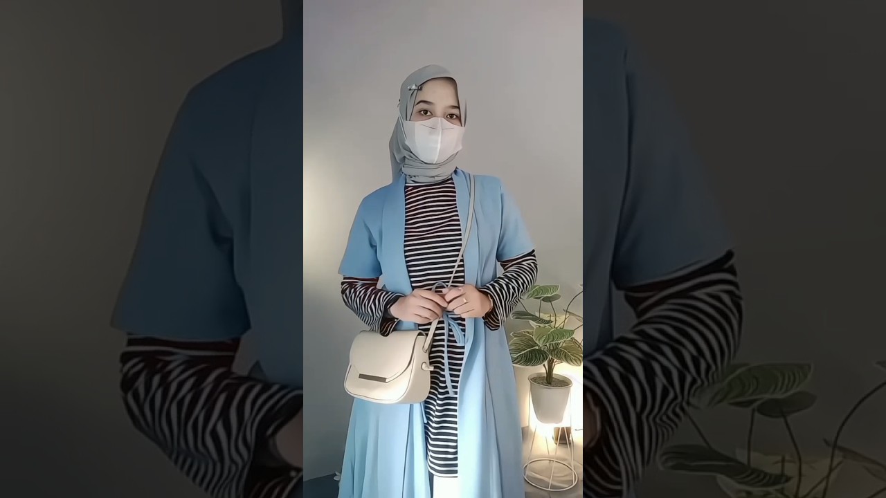 OOTD IDEAS Outer long pastel bikin look menarik✨️😍