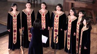 Aravot Luso - Nerses Shnorhali - Yervand Yerkanian - Geghard Monastery Choir