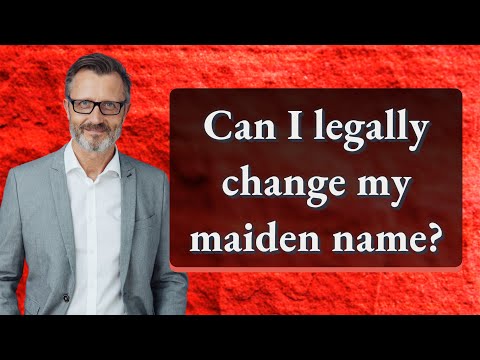 ვიდეო: როგორ შევცვალო ქალიშვილობის სახელი?