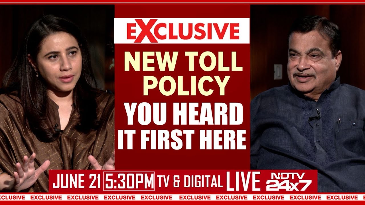 Nitin Gadkari Interview | New Toll Policy | NDTV LIVE TV | Nitin Gadkari LIVE