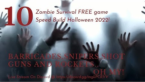 Zombie Survival Halloween Speed Build Part 10 #games #pcgaming #zombiesurvival  Free Release 2022!