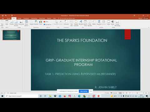 Data science & business Analytics Internship at The sparks Foundation Task 1| Jenvin shirly|