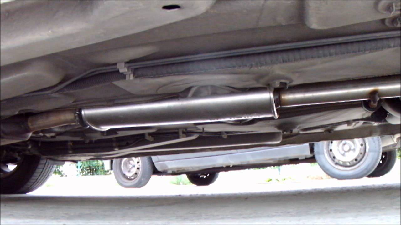 Echappement intermediaire MTS peugeot 206 1.6 90ch xt premium YouTube