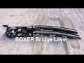 Boxer bridgelayer boxer system with a mission module for fully automatic bridge laying