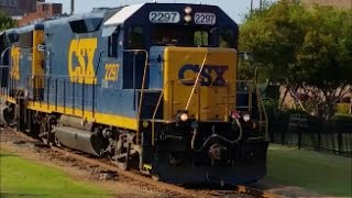 [CSXT]2297 ROAD SLUG EX-C&O/RBLT MK & 6426 EMD GP40-2 Leads F736-14 With Long Train Fay NC