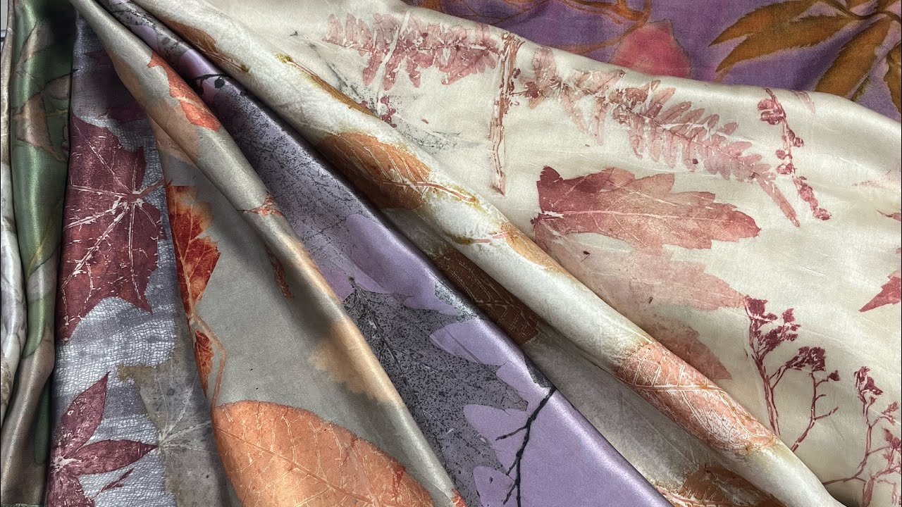 Авторские платочки с экопринтами!