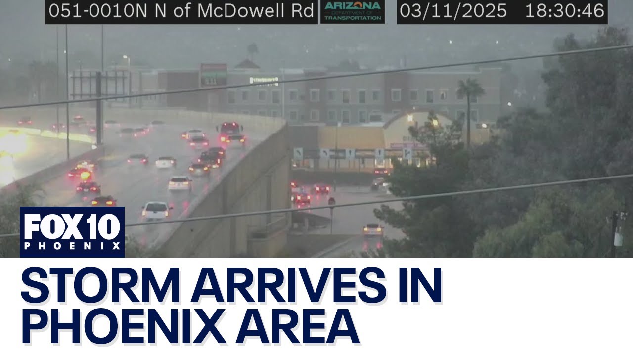 Storm arrives in Phoenix area - YouTube