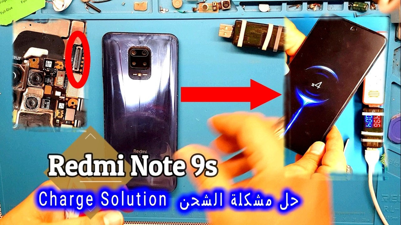 Disassembly of RedMi Note 9s Charge Solution!