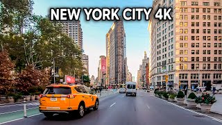 New York City 4K🗽Early Morning Drive in Manhattan