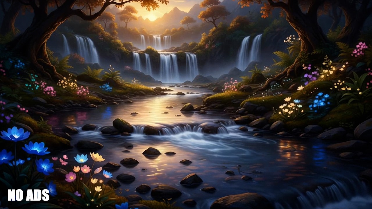 Peaceful River Sounds with Soft Piano 🎶🌿 Sleep Fast & Calm Your Mind Naturally