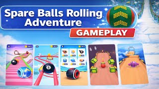 Spare Balls Rolling Adventure Gameplay | Rolling Ball Sky Track Challenge screenshot 3