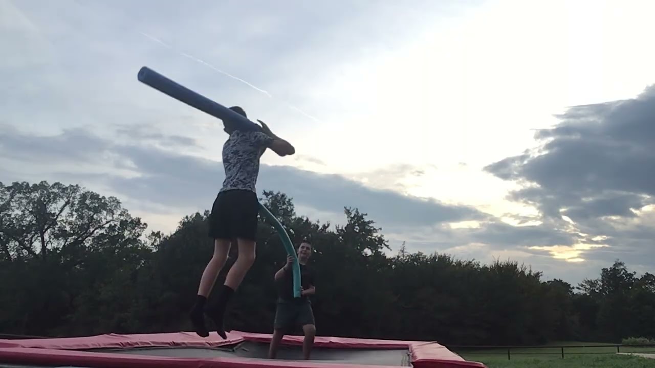 Pool noodle fight (Part 1)