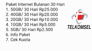 Telkomsel Super Cheap Internet Package Dial Code 2025