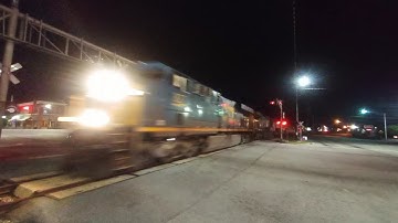 CSX Loaded Military Train Passes Clinton SC On The Monroe Subdivision