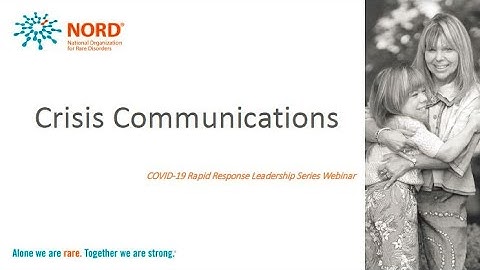 Crisis Communications: COVID-19 and the Future