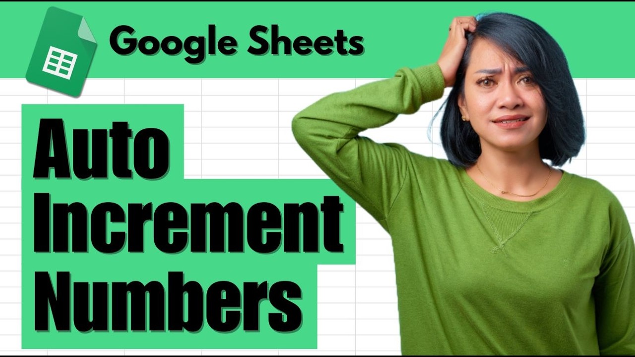 How to Auto Increment Numbers in Google Sheets - YouTube