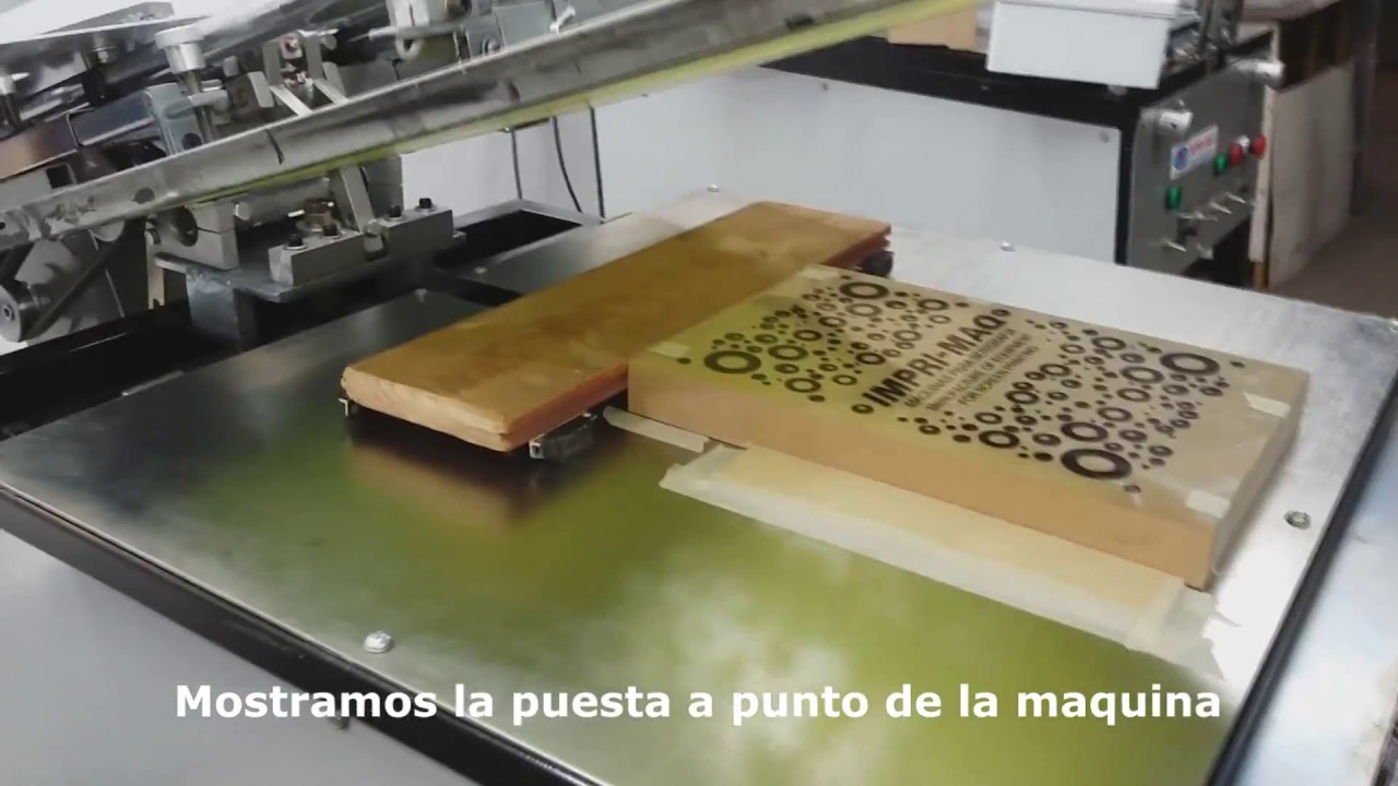 impresora de madera para cajones de fruta, impresora de cajones de verdura,  maquina de serigrafia 🍅🍌 - YouTube