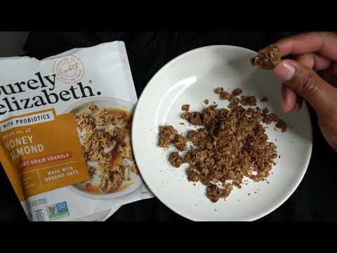 Purely Elizabeth Granola Honey Almond Review (ASMR)