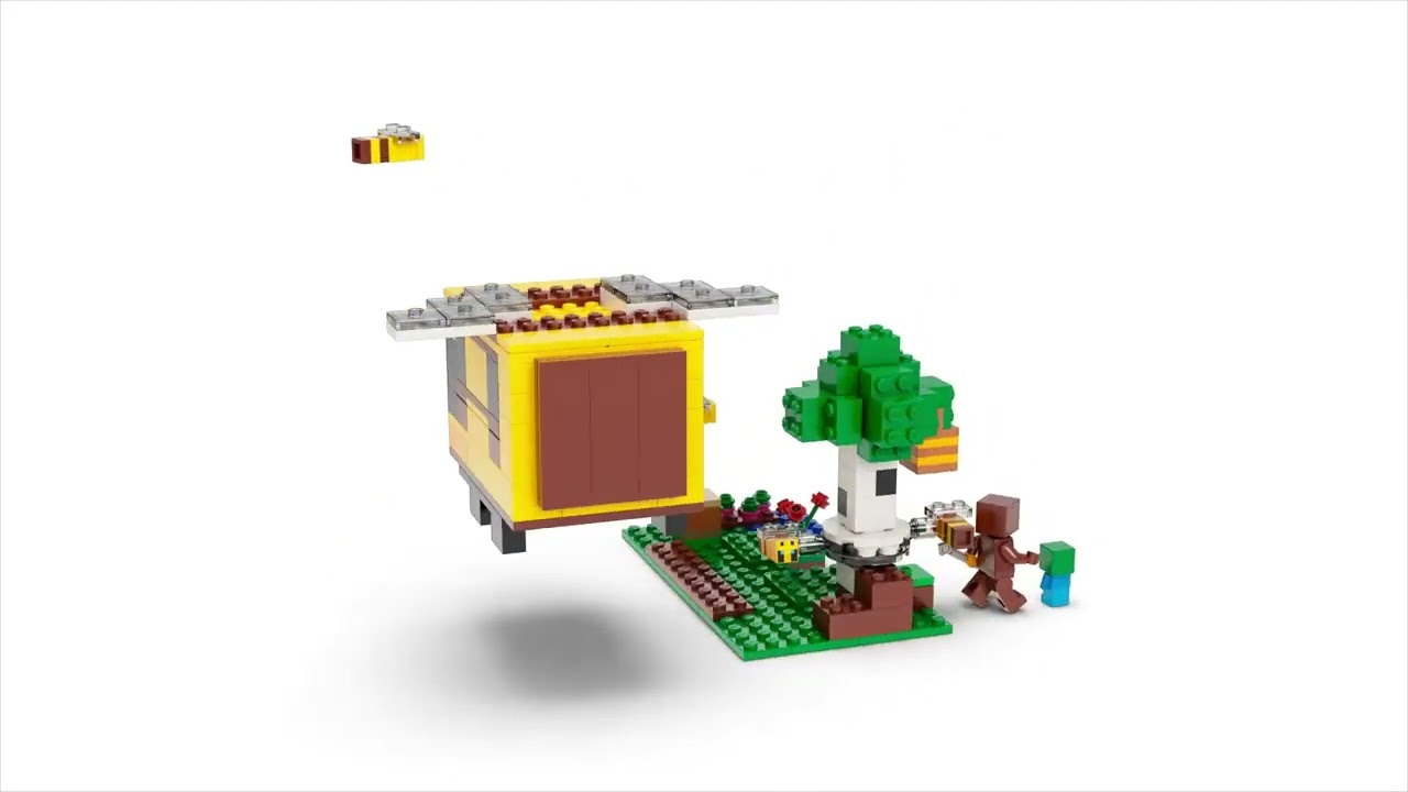 LEGO Minecraft Le chalet des abeilles 21241; Jeu de construction (254  pièces)