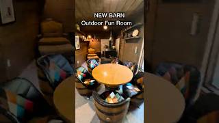BARN Outdoor Fun Room #vacation #weekend #barn #games