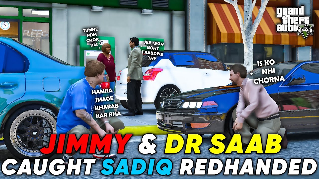 JIMMY & DR SAAB CAUGHT SADIQ REDHANDED | TOYOTA MARK2 | GTA 5 | Real Life Mods #455 |