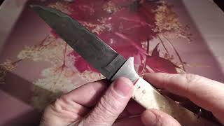 Переделка ножа из дамасской стали