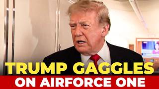 WATCH LIVE : Trump Gaggles on Airforce One as he heads to Michigan | Iran | China |Hormuz