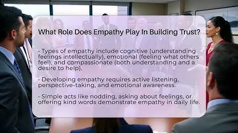 What Role Does Empathy Play In Building Trust? - The Personal Growth Path