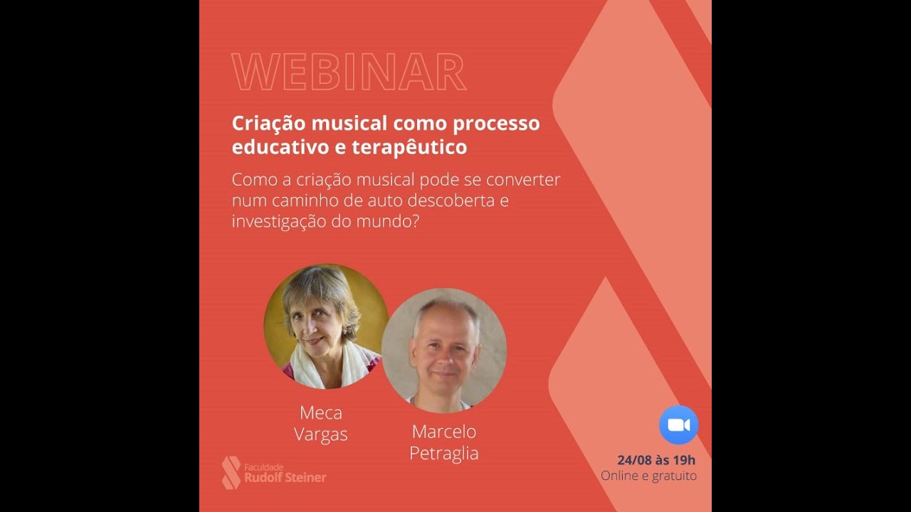 Webinar 24/08 19h: "Criação musical como processo educativo e terapêutico"