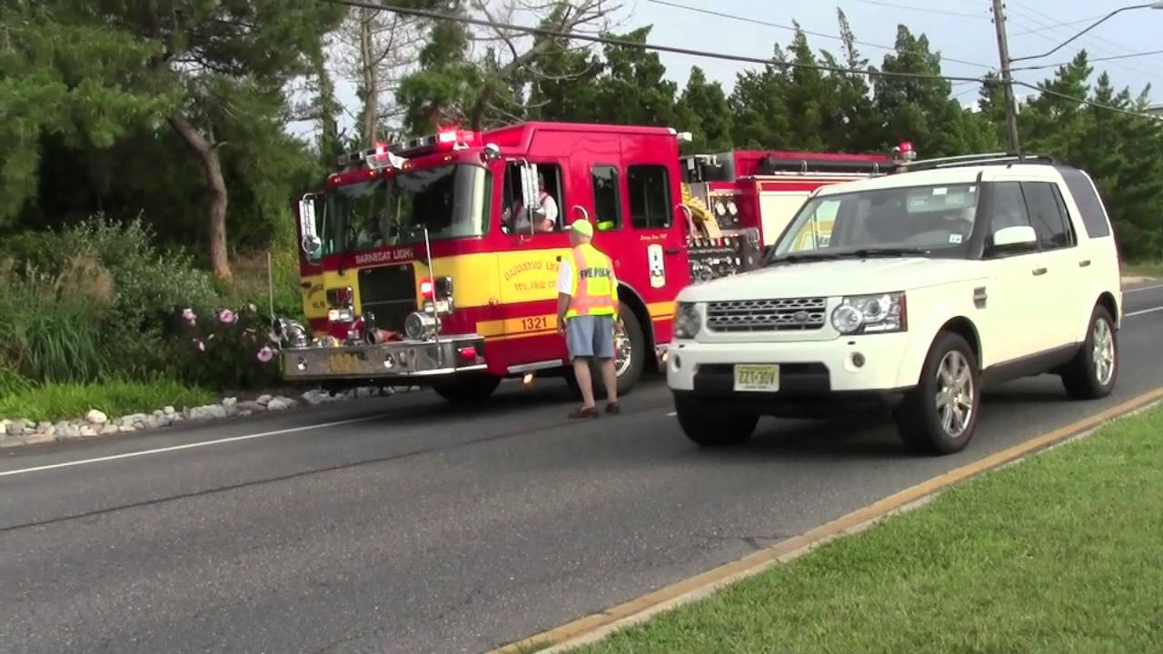 Barnegat Light Fire Dept respond's to Sparking Wires YouTube