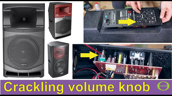 How to fix a scratchy / crackling volume knob & switch on an active speaker (amplified speaker)