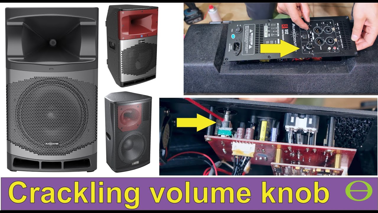 How to fix a scratchy / crackling volume knob & switch on an active