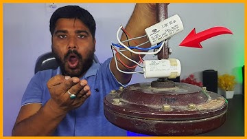 how to connect capacitors in ceiling fan | double capacitor in ceiling fan | ceiling fan capacitor