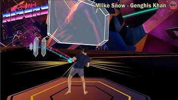 Synth Riders: Miike Snow - Genghis Khan | Custom Song | Mixed Reality