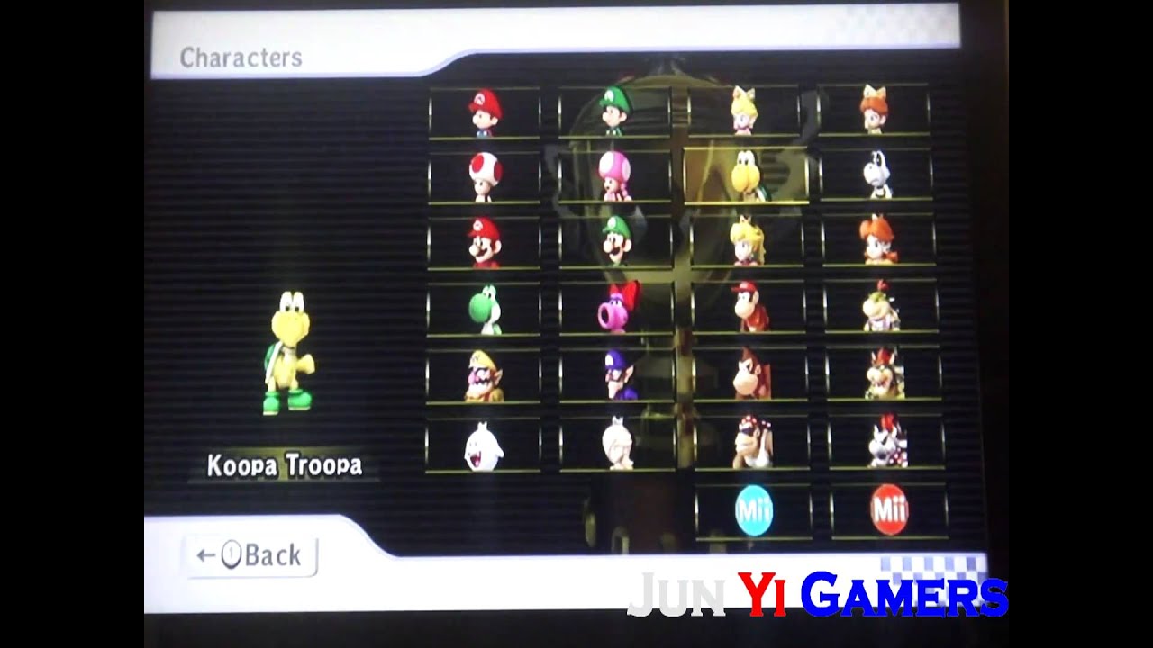 My Full Mario Kart Wii Roster - YouTube