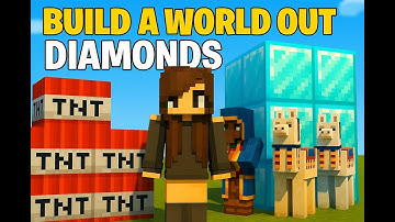 Build a World Out of DIAMOND BLOCKS 💎 | Minecraft #Short