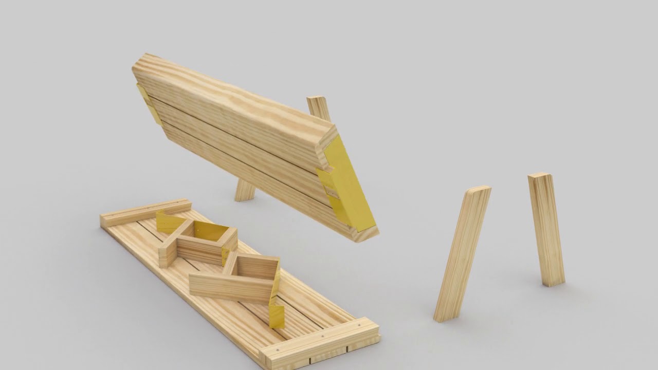 YellaWood Convertible Picnic Table YouTube